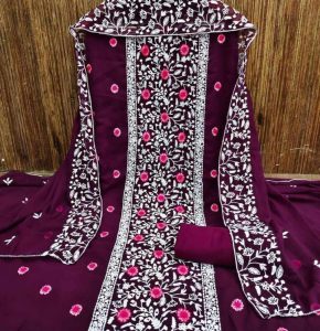 Embroidery Georgette Four Piece RBWF0241