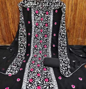 Embroidery Georgette Four Piece RBWF0244