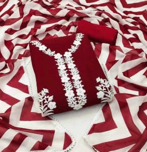 Kashmiri Ari Embroidery Three Piece - CSWF0161