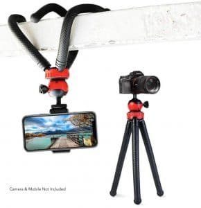 Octopus Tripod With Ball Head - Best For DSLR or Smartphone Vlogging DSEG0016