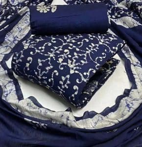 Pure Cotton Batik Three Piece - CSWF0155